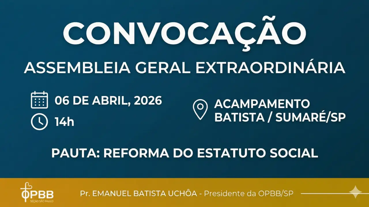 EDITAL DE CONVOCAÇÃO 